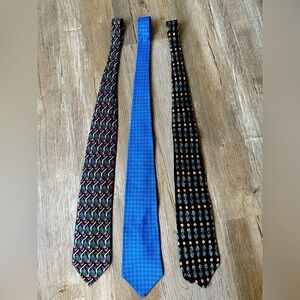 VTG Silk Tie Lot Pierre Balmain Tommy Hilfiger Multi Color Mens Ties Dressy